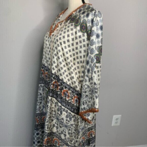 NWT Johnny Was Corey Twill Silk Dress - Picture 7 of 12